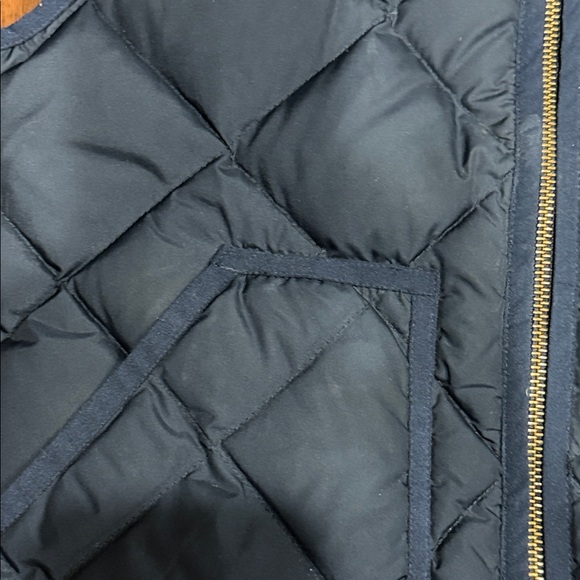 J. Crew Dark Blue Quilted Down Vest Size XS - Picture 11 of 12